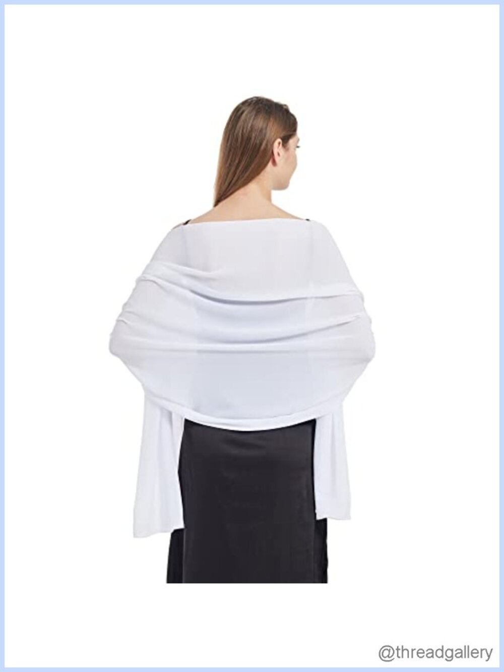 Ciormis Chiffon Shawl Wrap Lightweight Women Evening Dress Wedding Accessory